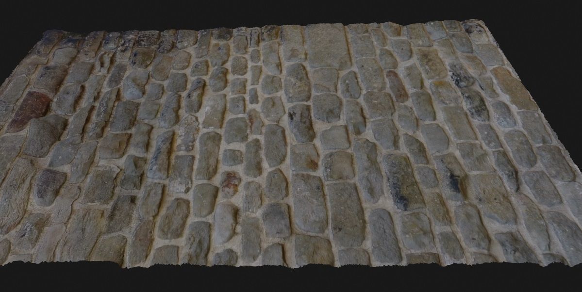Stone Wall 3D Model Low-poly 3D model_13