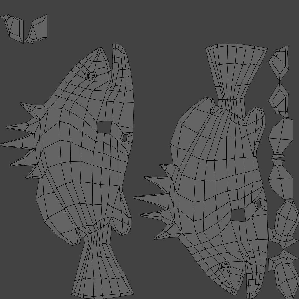 Nassau Grouper Low-poly 3D model_31