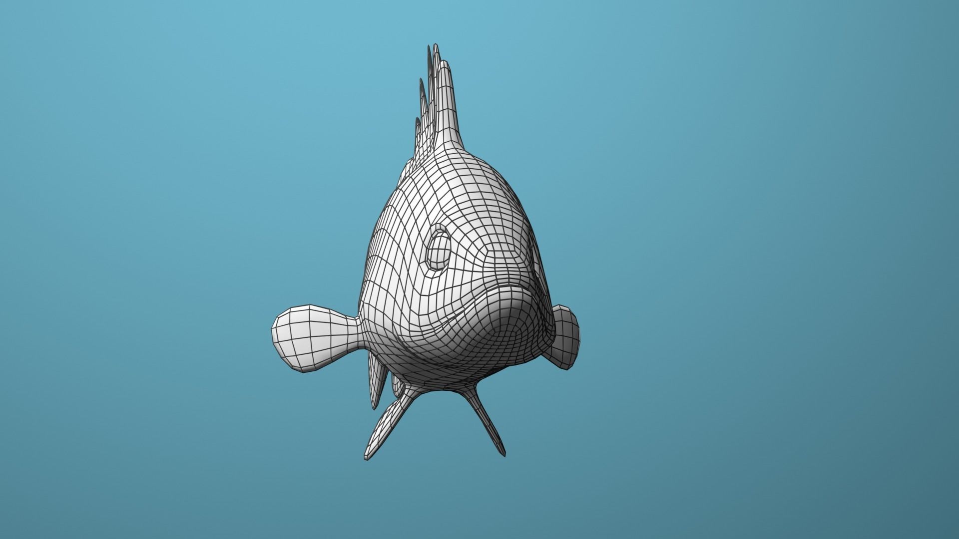 Nassau Grouper Low-poly 3D model_22