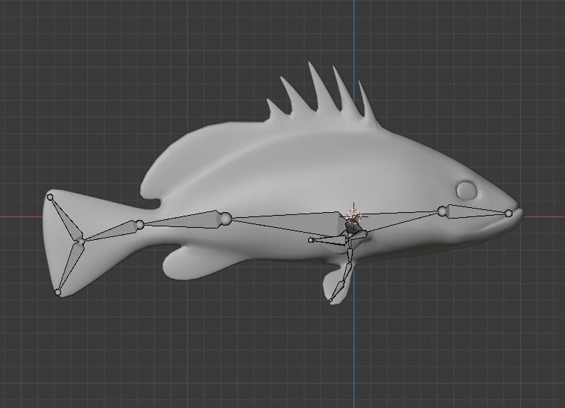 Nassau Grouper Low-poly 3D model_32