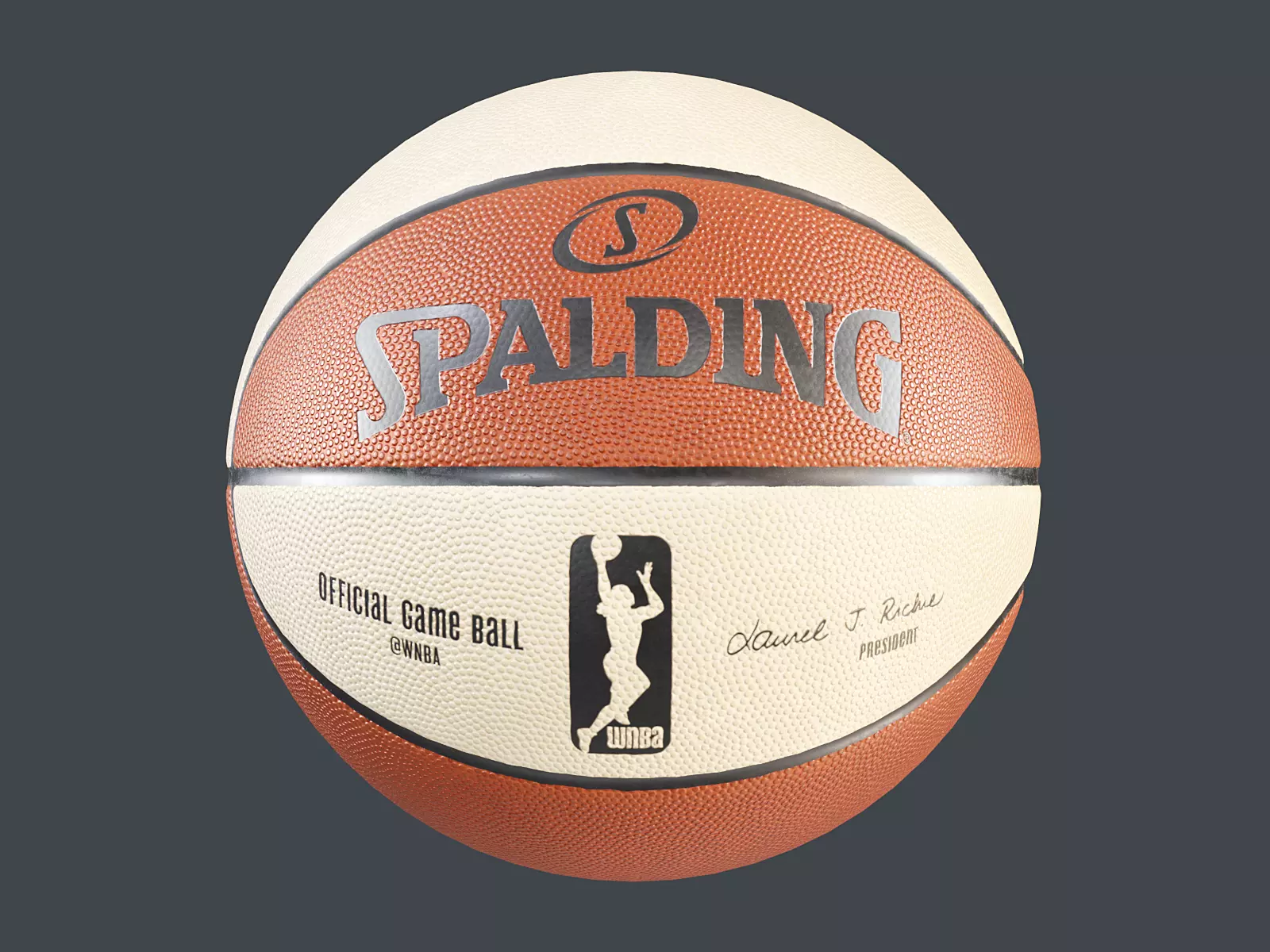 WNBA Spalding Basketball PBR 3D model