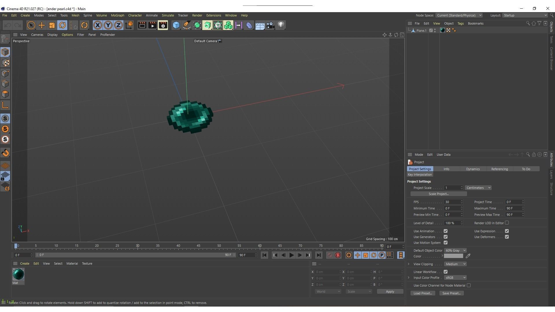 Ender pearl 3D 3D model_1