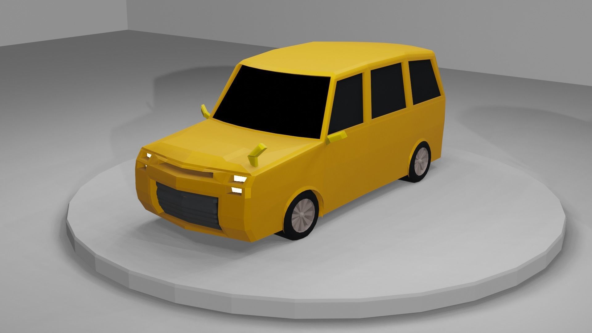 Stylish SUV cars pack Low-poly 3D model_9