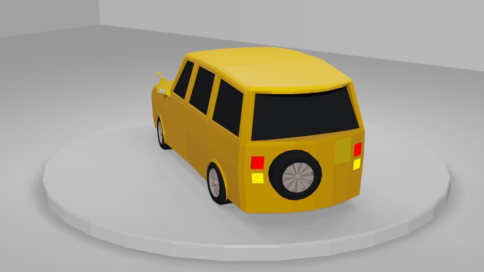 Stylish SUV cars pack Low-poly 3D model_8