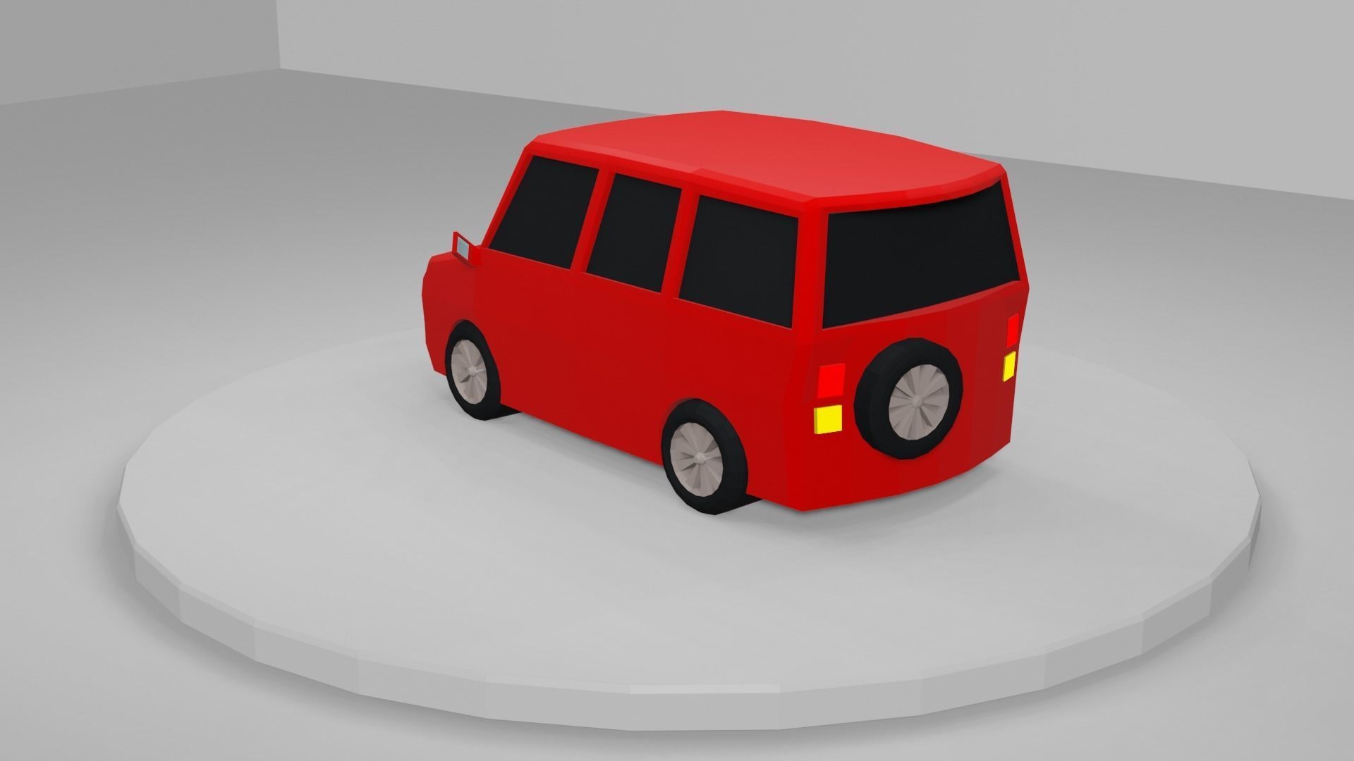 Stylish SUV cars pack Low-poly 3D model_11