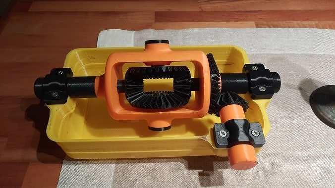 differential toolbox with drill and screwdriver in it 3D print model