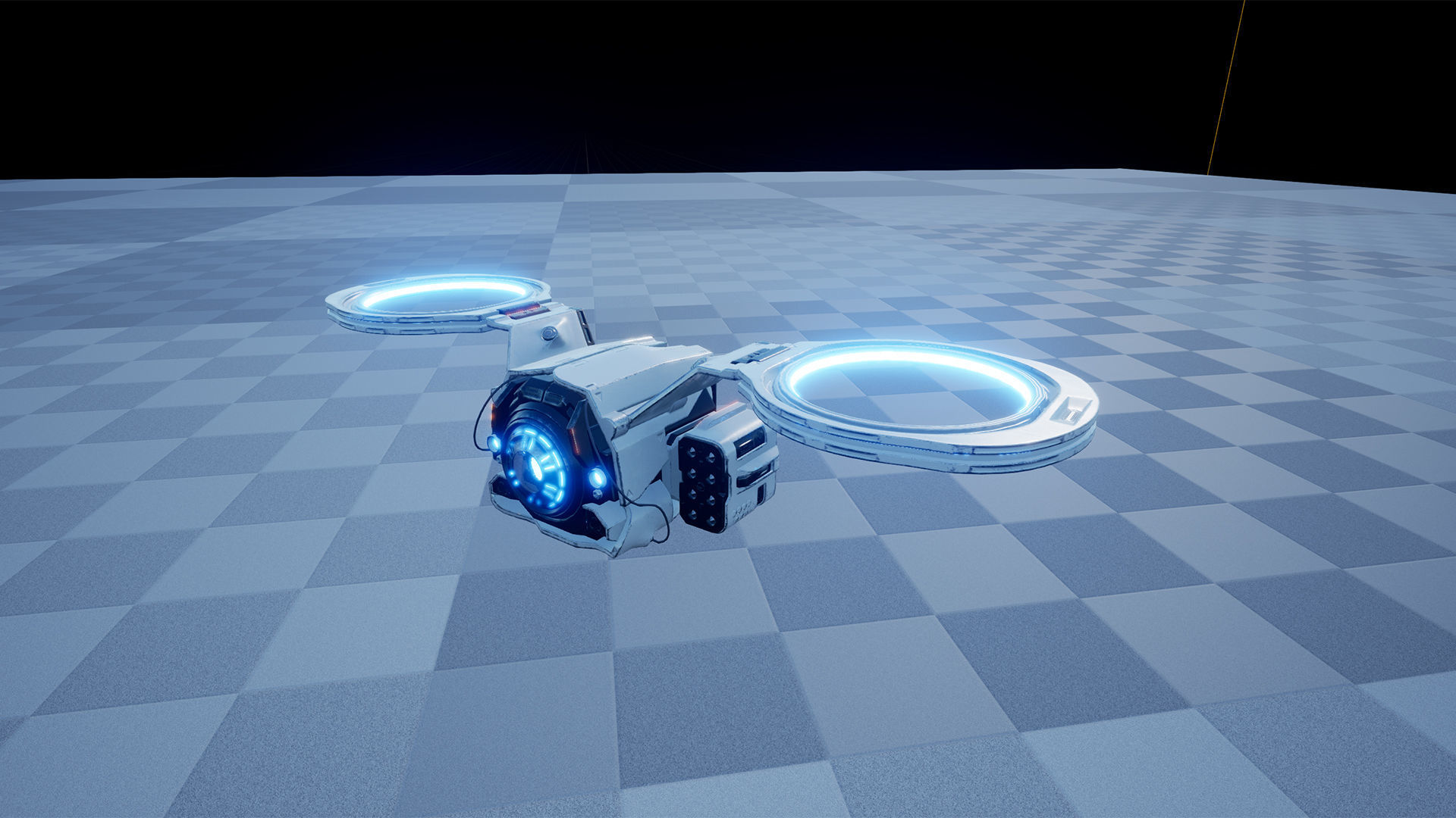 Sci-Fi Drones Low-poly 3D model_4