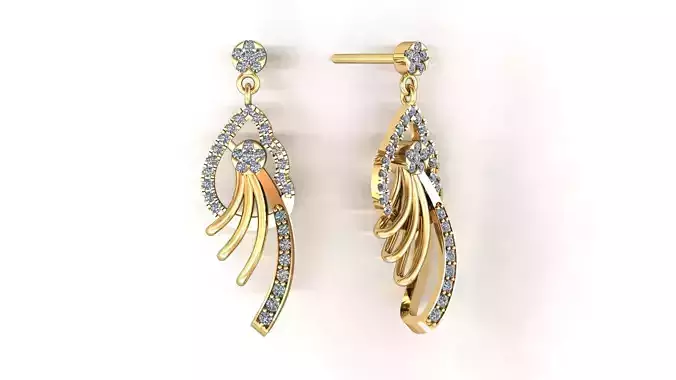 Hoop earrings  for 3d print