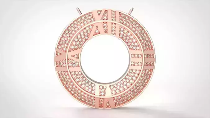 Model 375  Tiffany Atlas Necklace X Closed Circle Pendant 3D print model