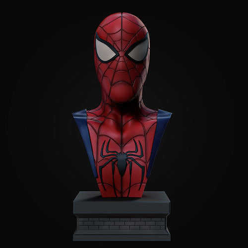Spider Man bust 3D print model