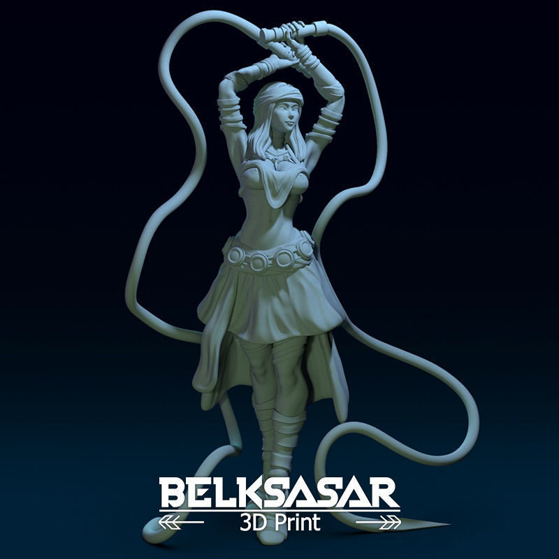 Assassyn Gypsy Girl Topless 3D print model_7