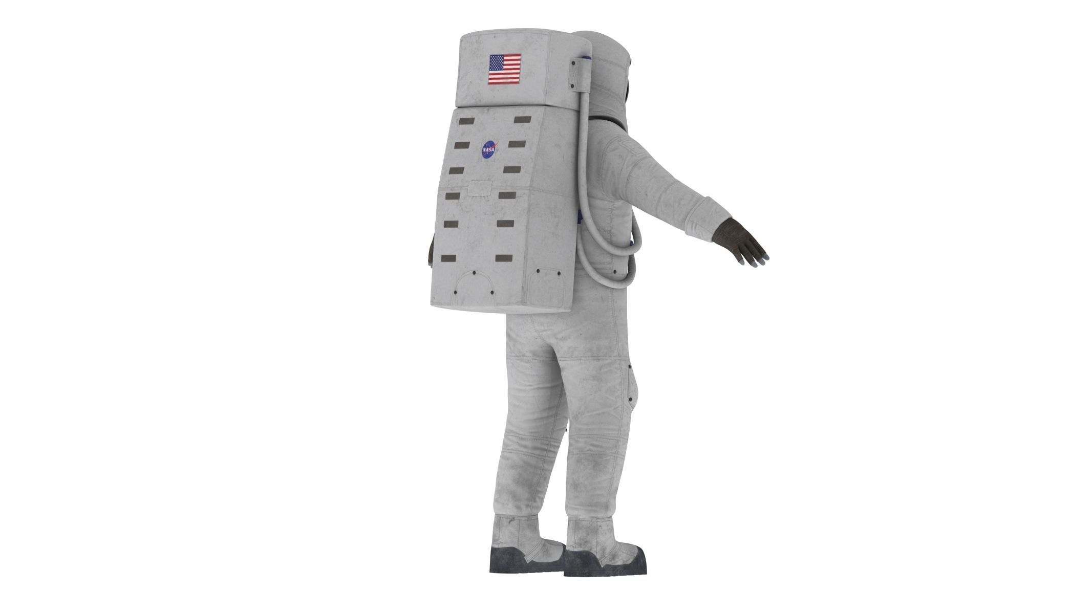 A7L Space Suit Low-poly 3D model_5