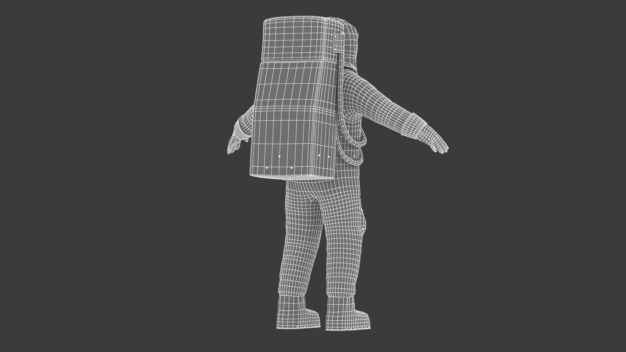 A7L Space Suit Low-poly 3D model_25
