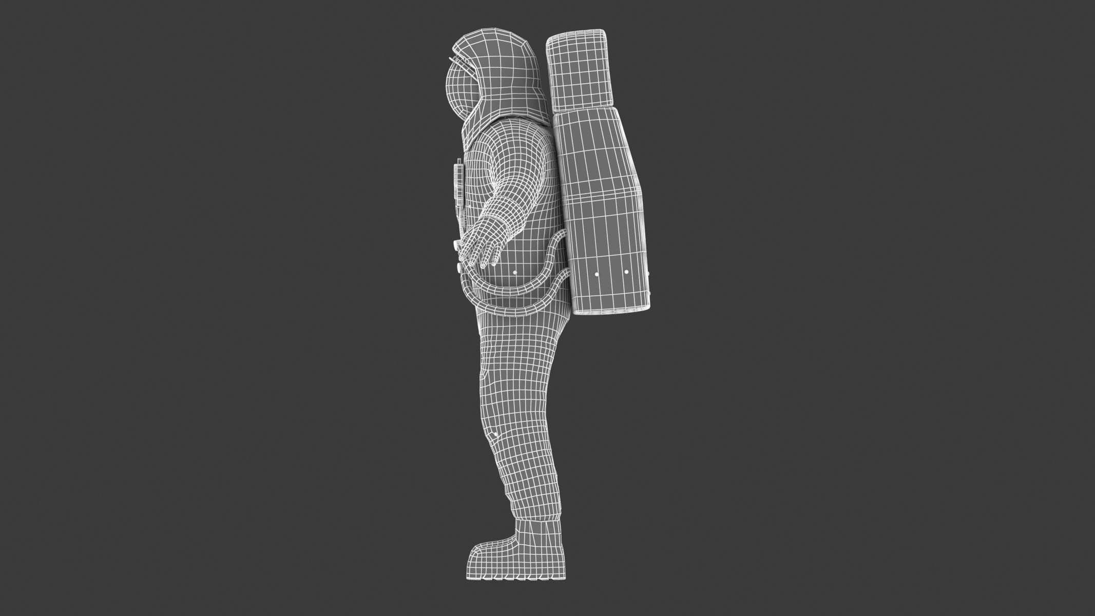 A7L Space Suit Low-poly 3D model_28