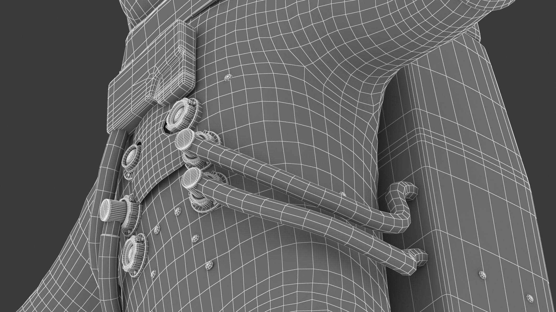 A7L Space Suit Low-poly 3D model_41