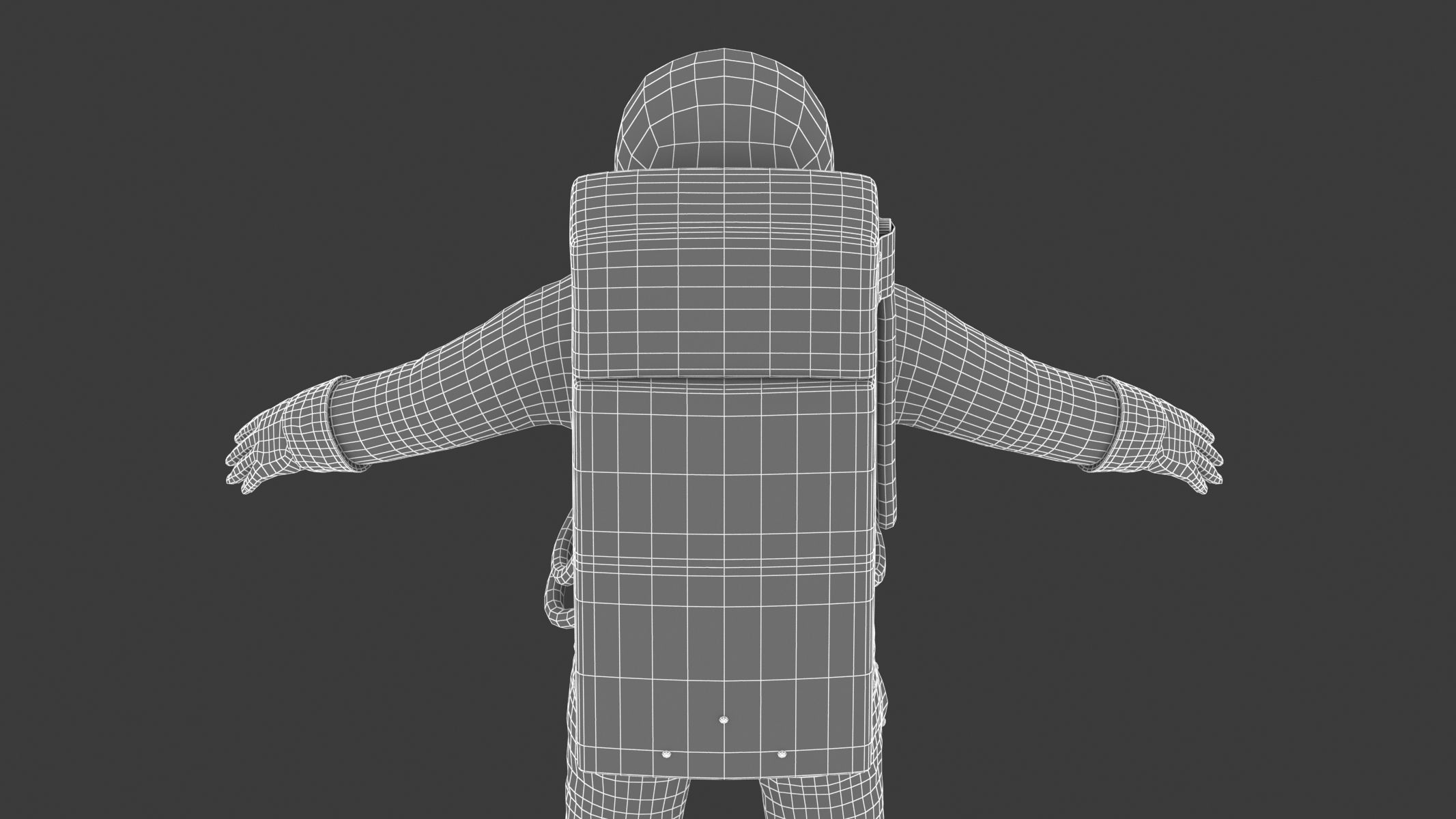 A7L Space Suit Low-poly 3D model_36