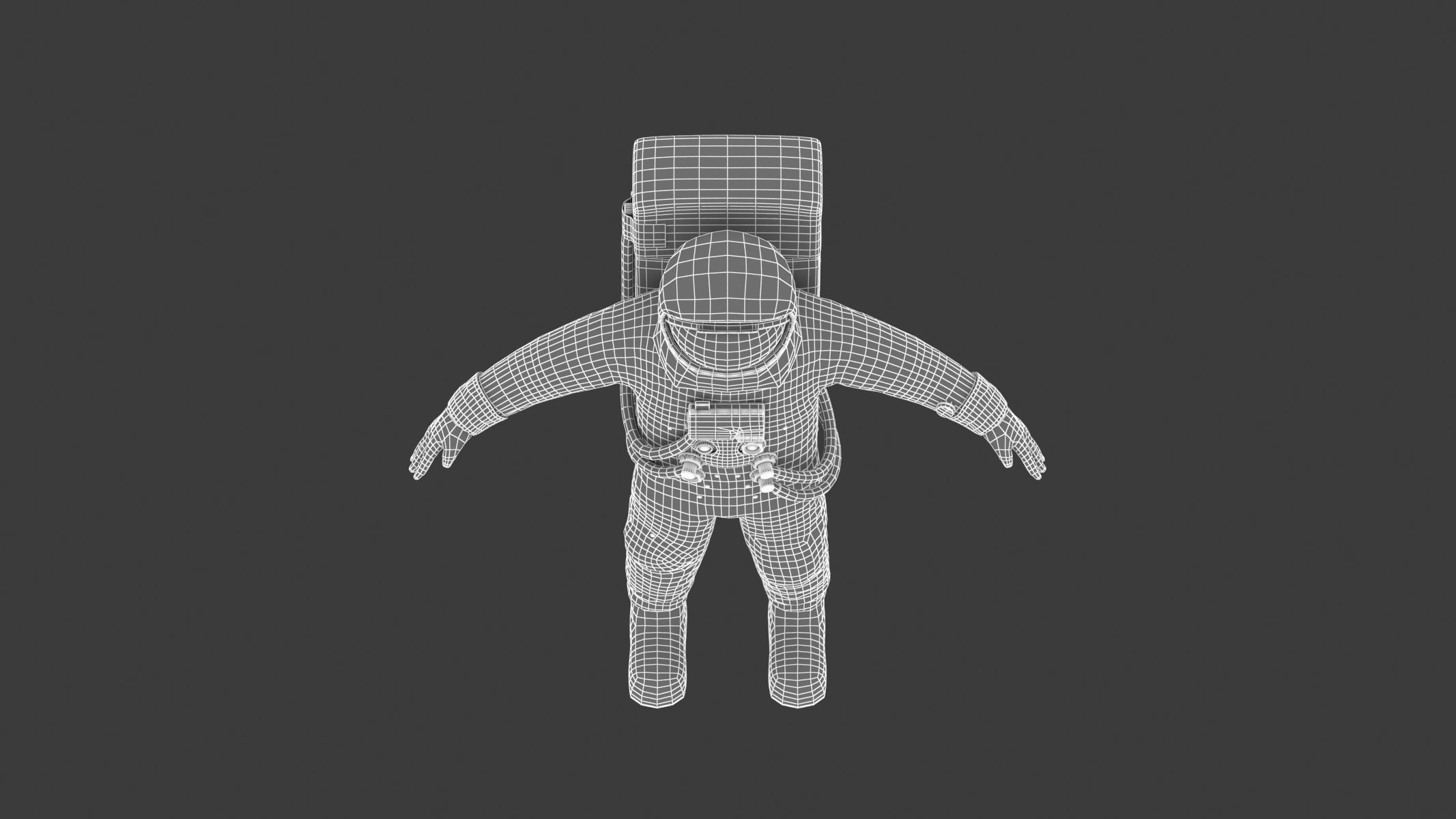A7L Space Suit Low-poly 3D model_29