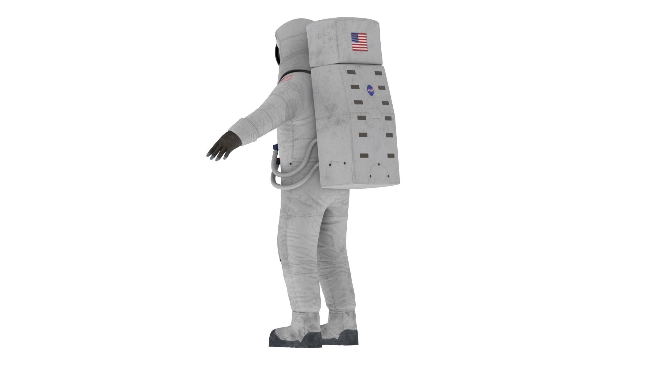 A7L Space Suit Low-poly 3D model_7