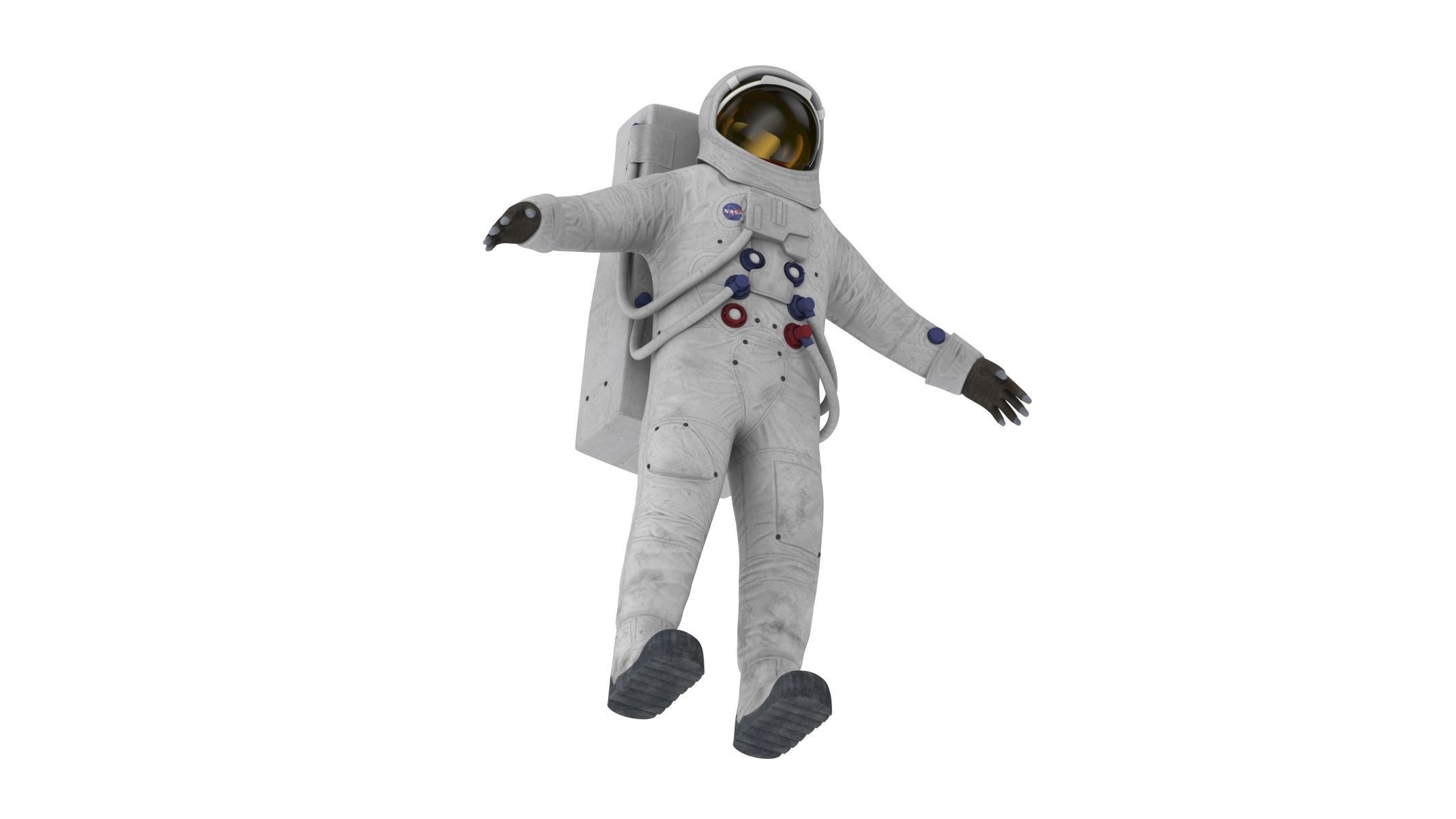 A7L Space Suit Low-poly 3D model_11