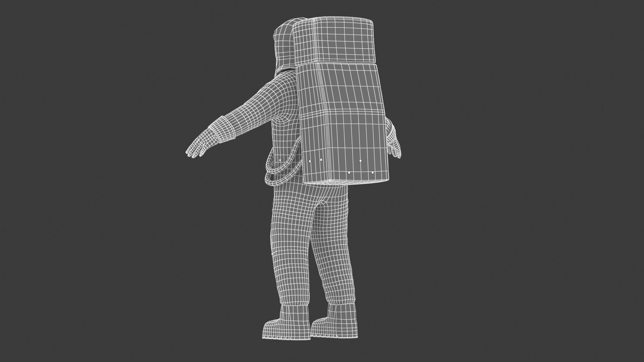 A7L Space Suit Low-poly 3D model_27