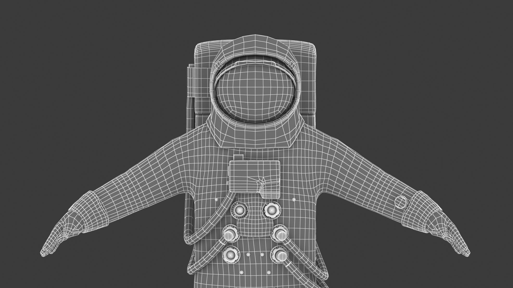 A7L Space Suit Low-poly 3D model_32