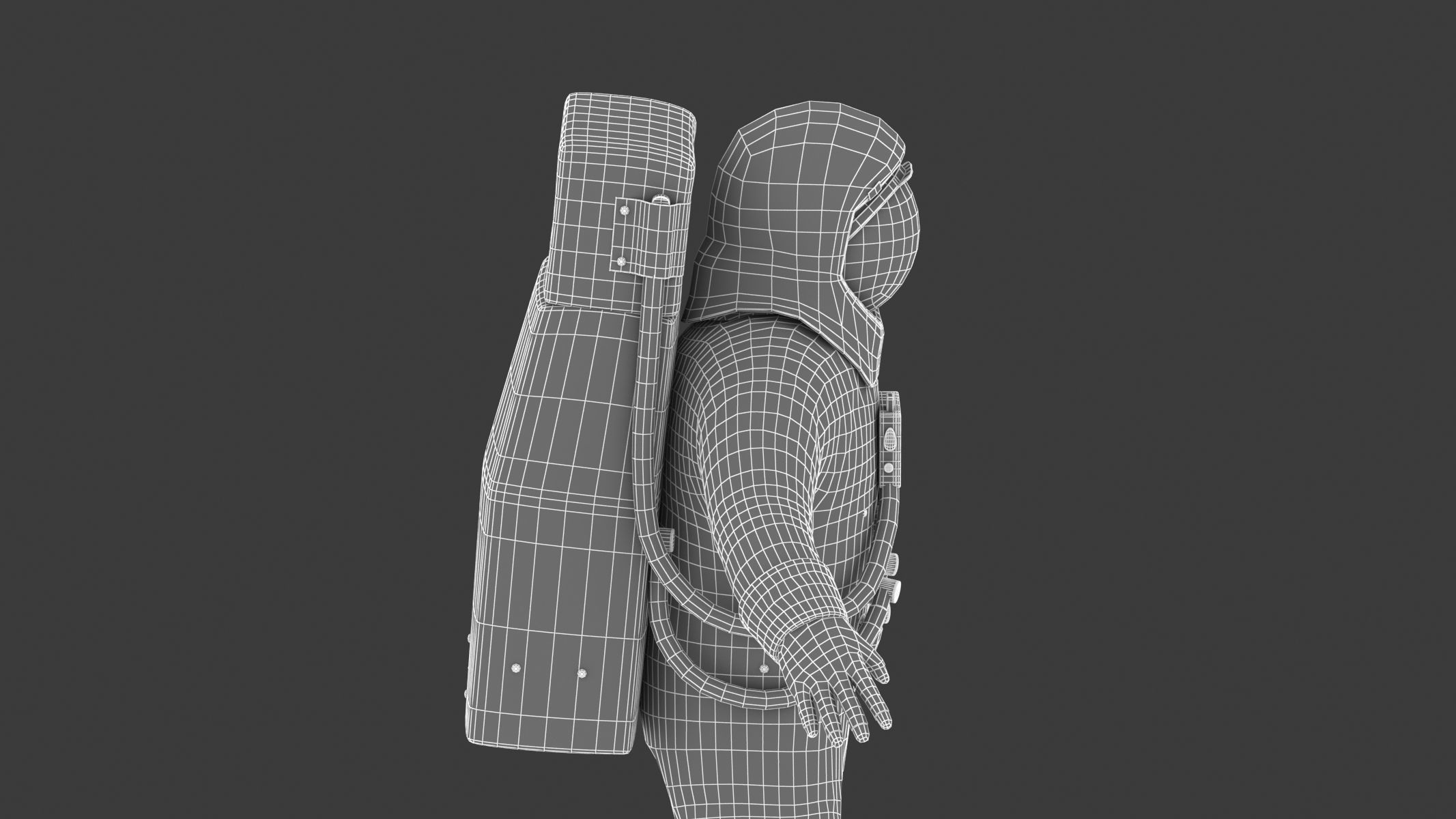 A7L Space Suit Low-poly 3D model_34