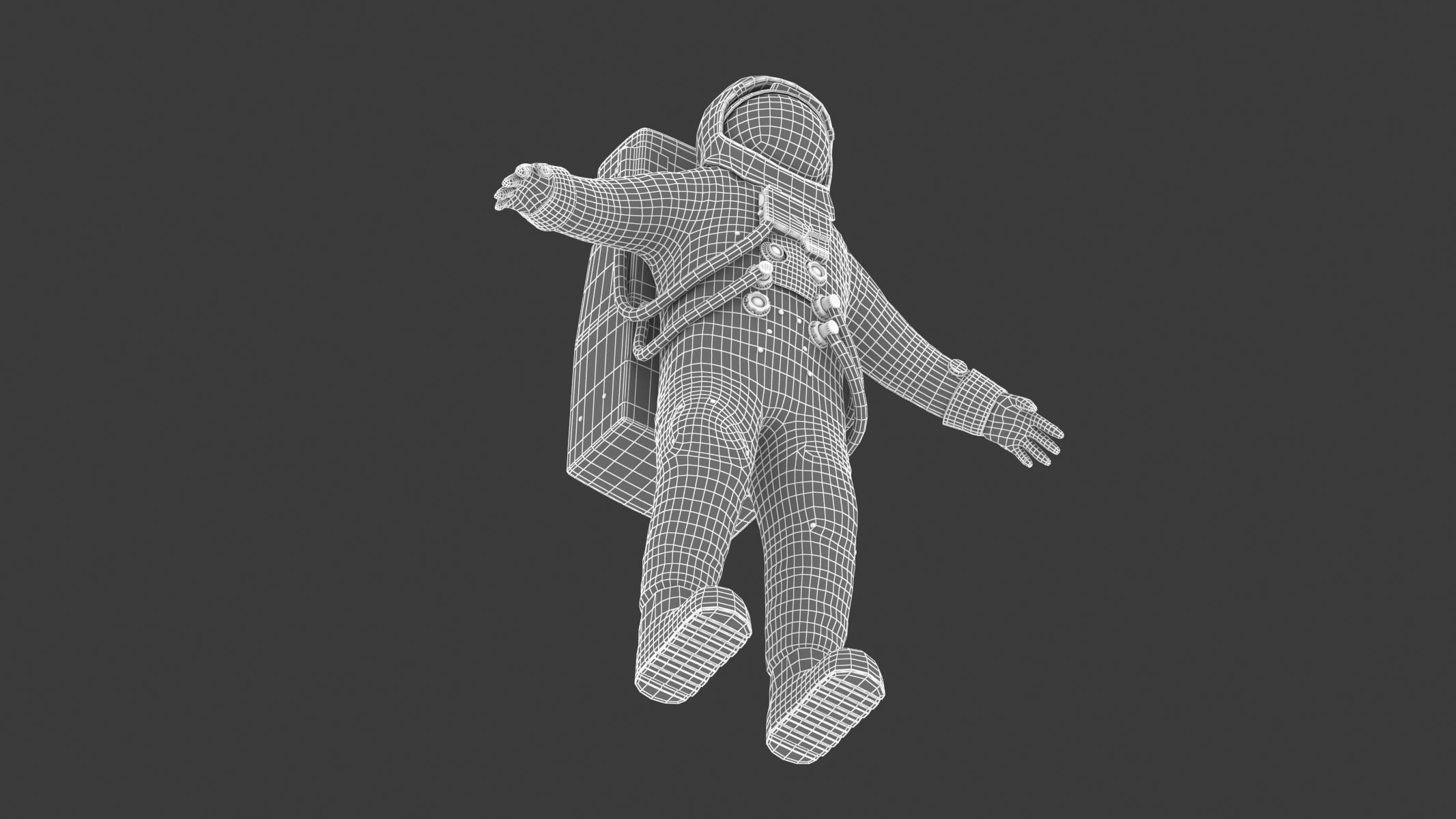 A7L Space Suit Low-poly 3D model_31