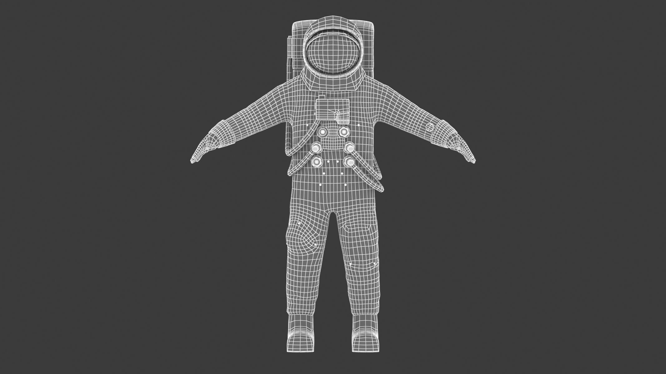 A7L Space Suit Low-poly 3D model_22