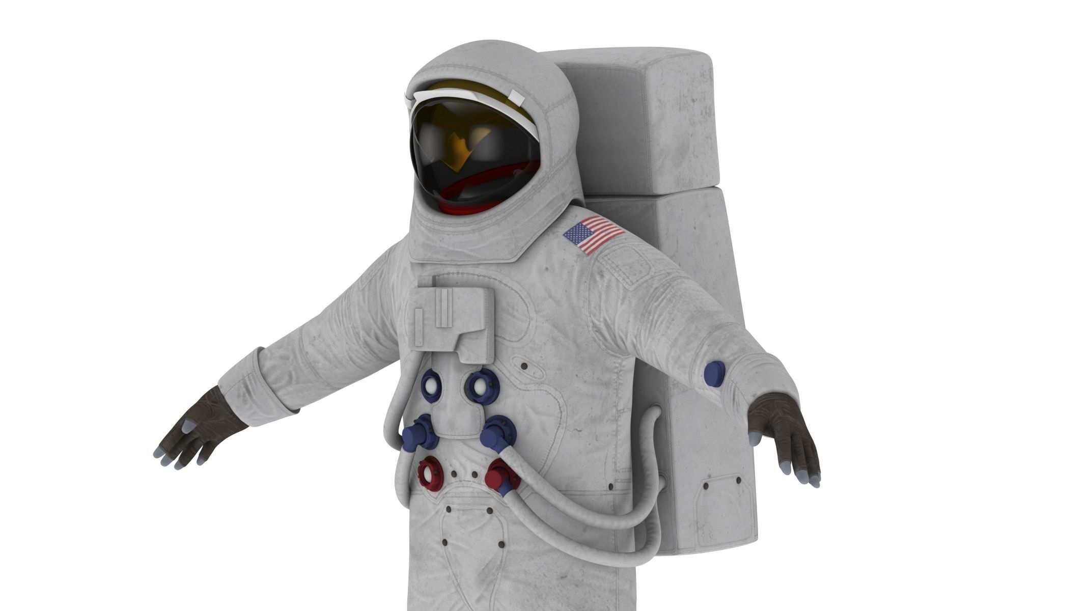 A7L Space Suit Low-poly 3D model_18