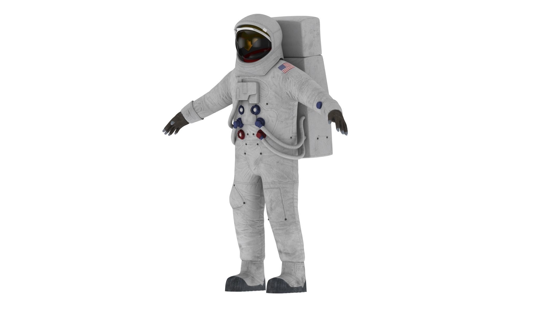A7L Space Suit Low-poly 3D model_8