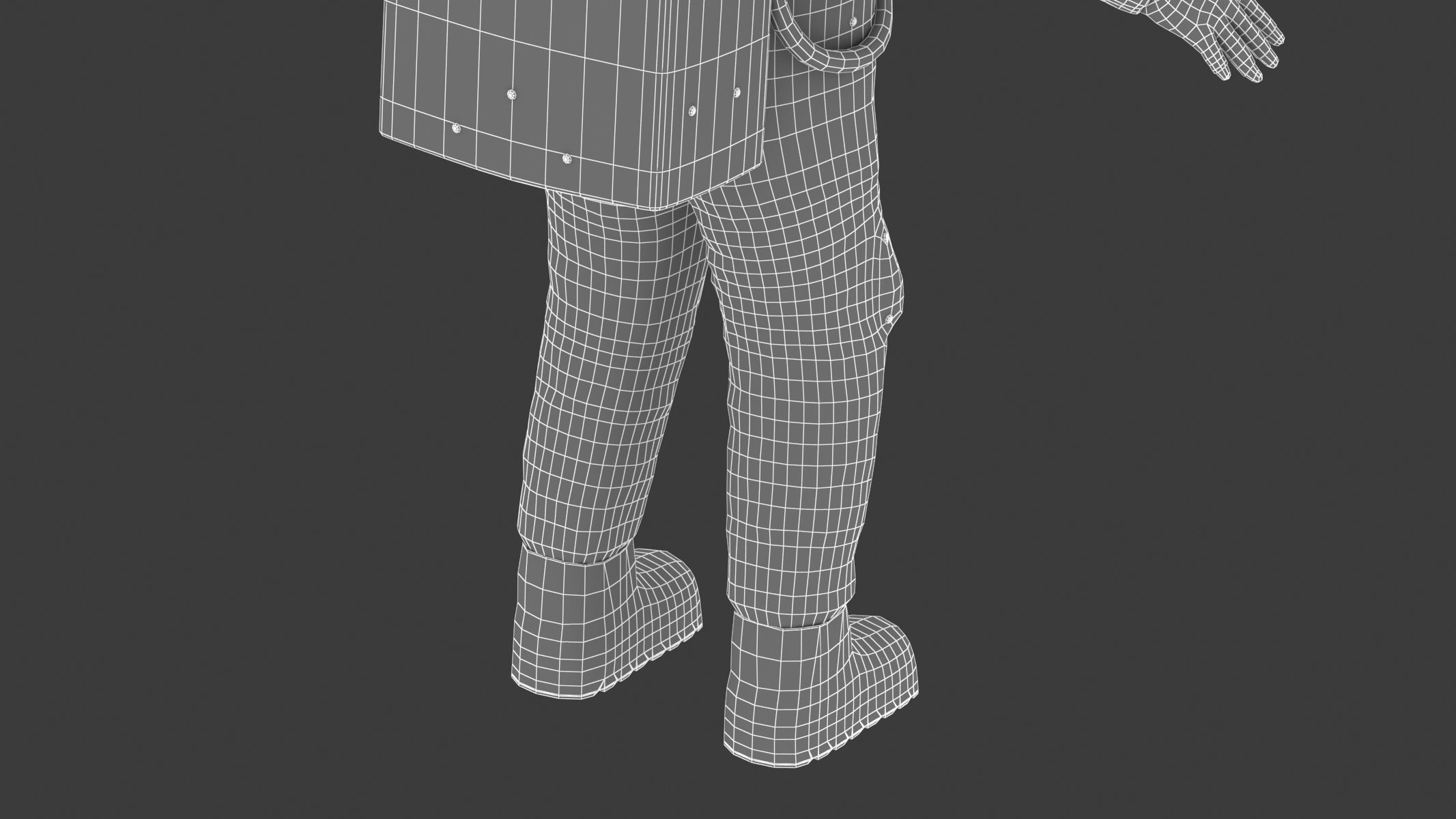 A7L Space Suit Low-poly 3D model_35