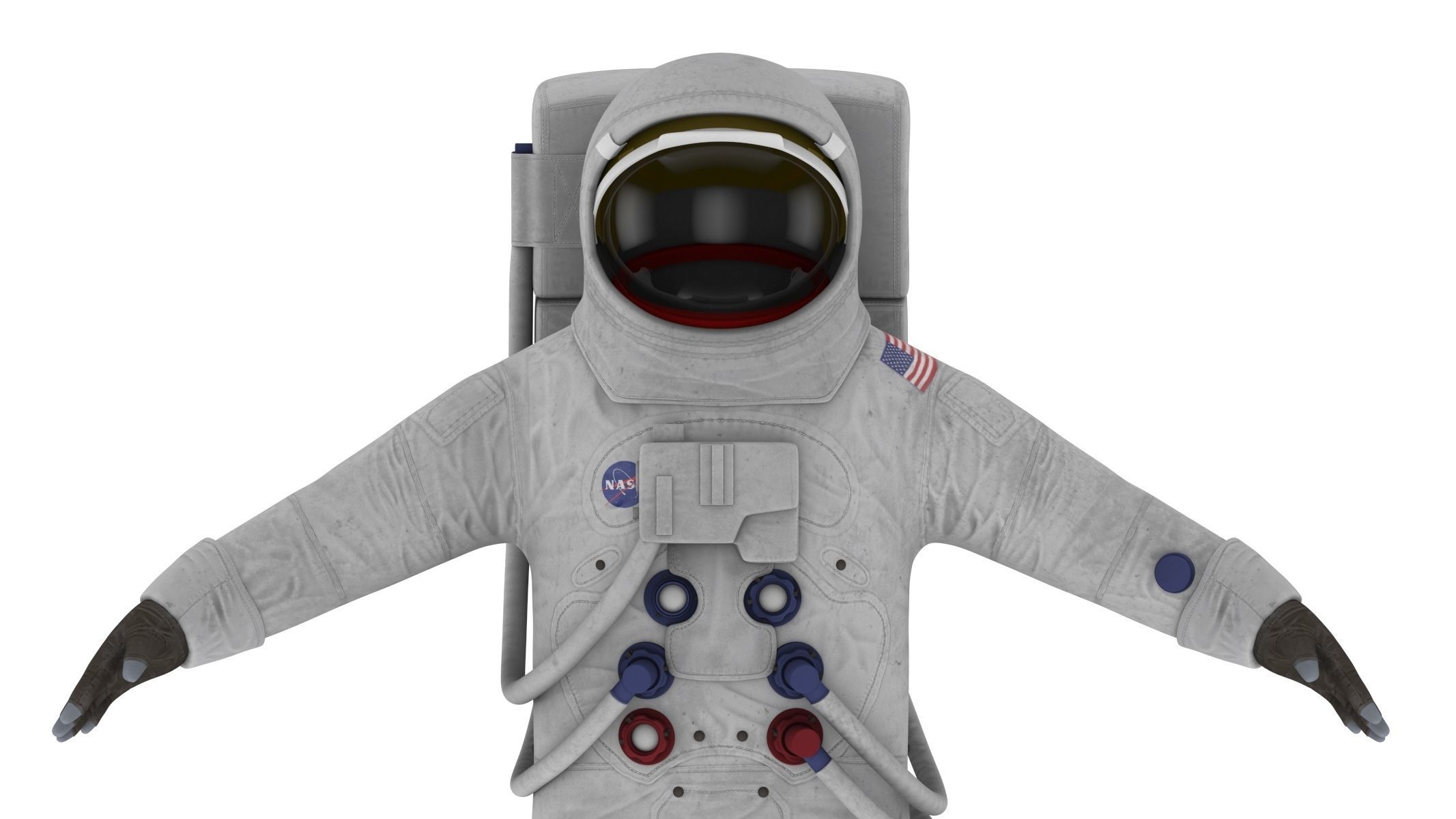 A7L Space Suit Low-poly 3D model_12