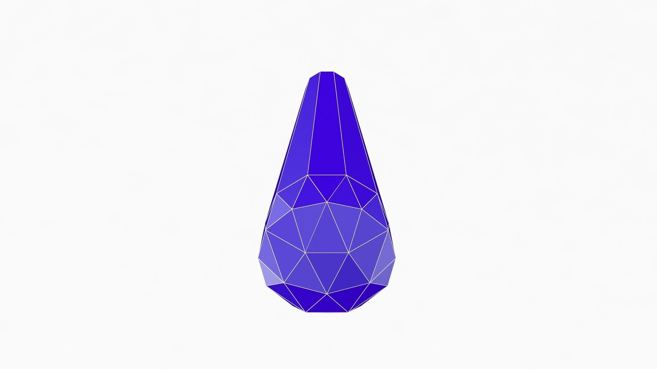 Drop Gemstone - Printable 3D model_3