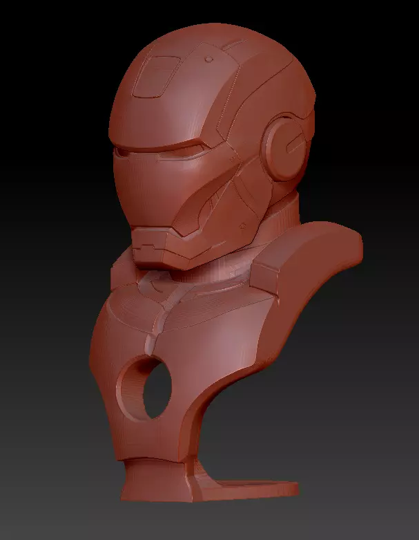 ironman mk7 bust Free 3D print model