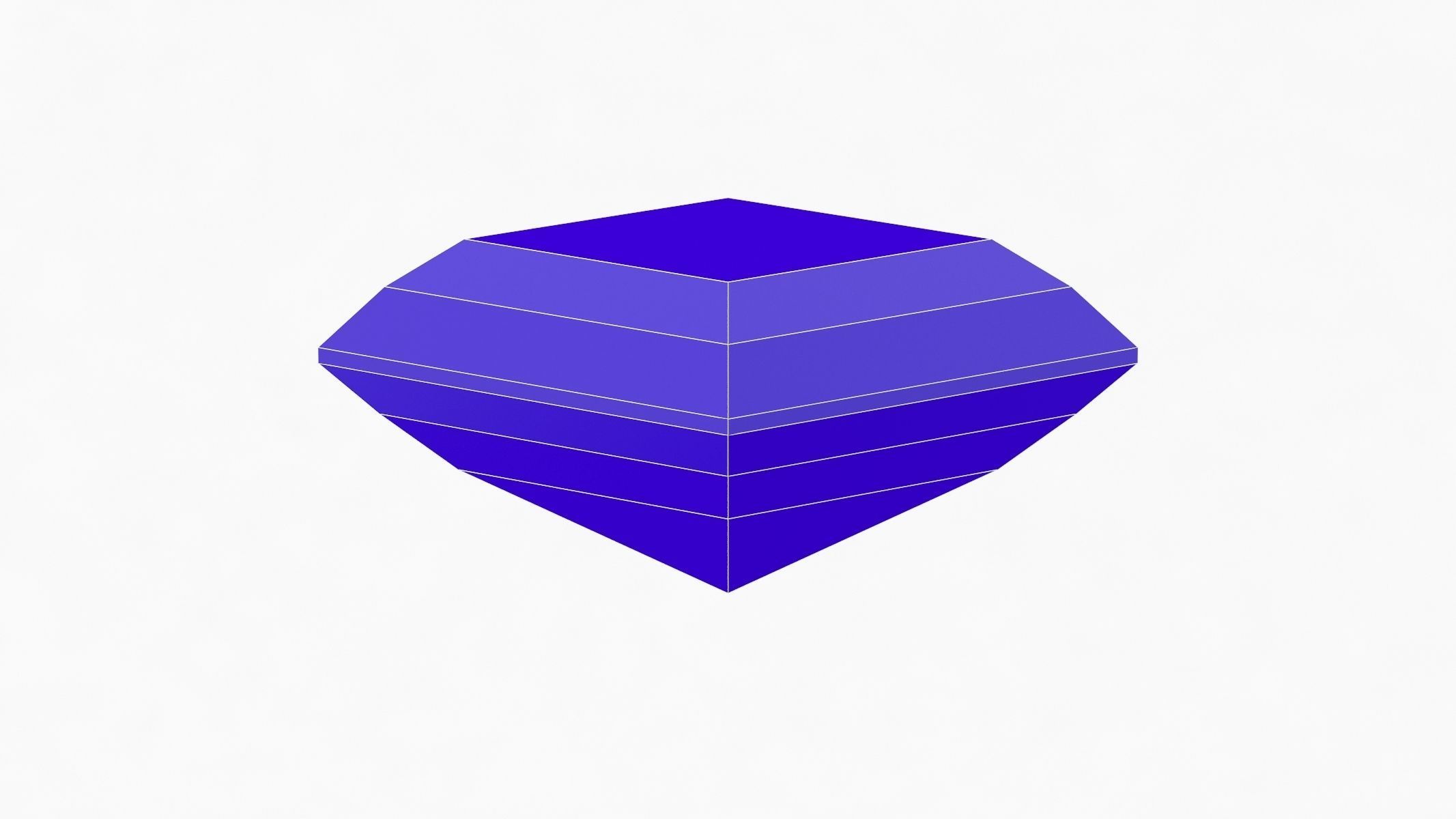 Lozenge Gemstone - Printable 3D model_1