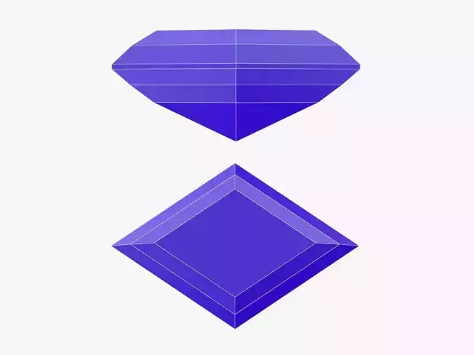 Lozenge Gemstone - Printable