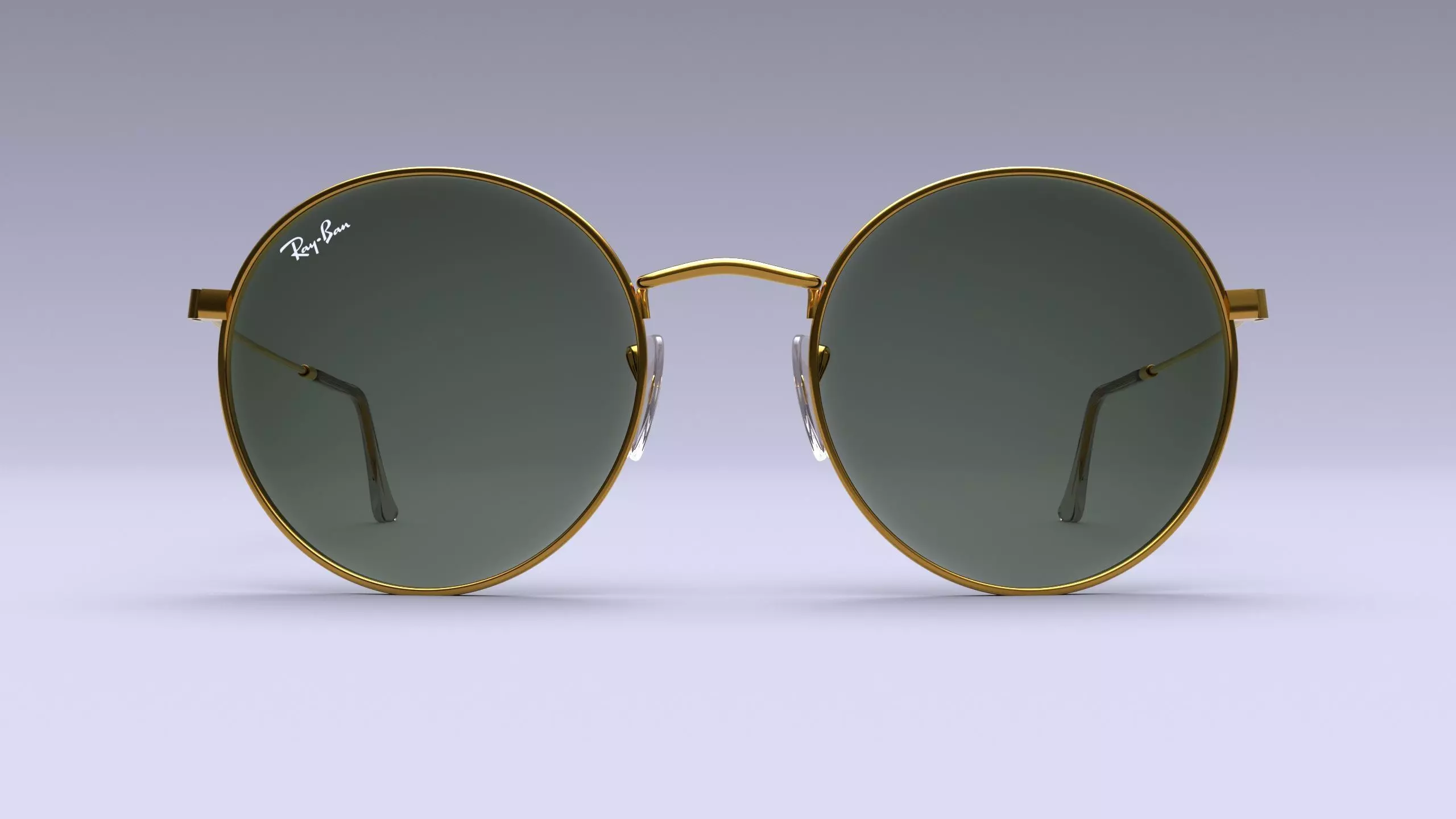 Ray-Ban Women Metal Round Sunglasses 3D model