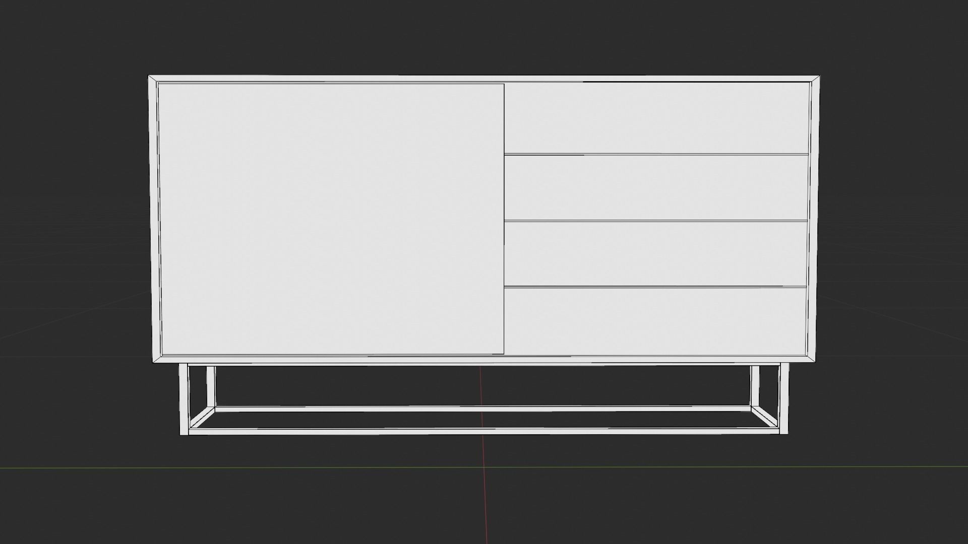 Virka High Sideboard 3D model_6