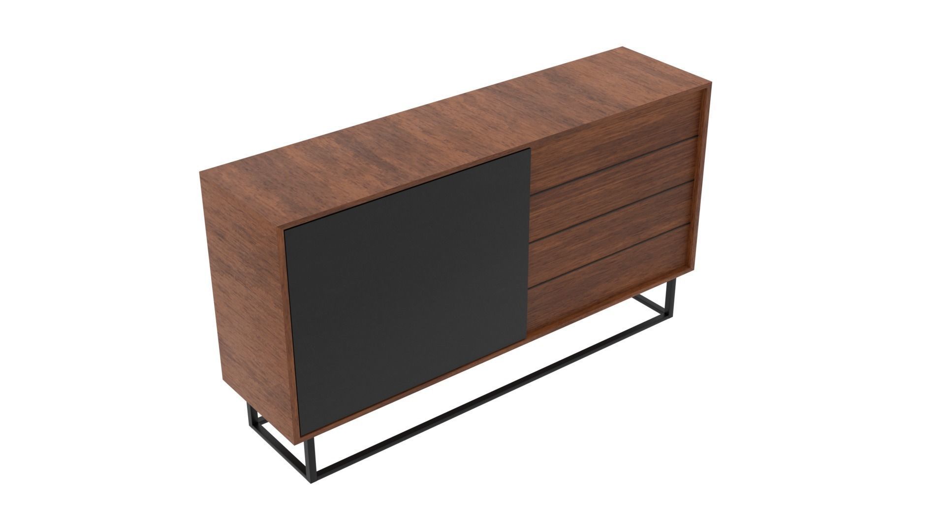 Virka High Sideboard 3D model_4