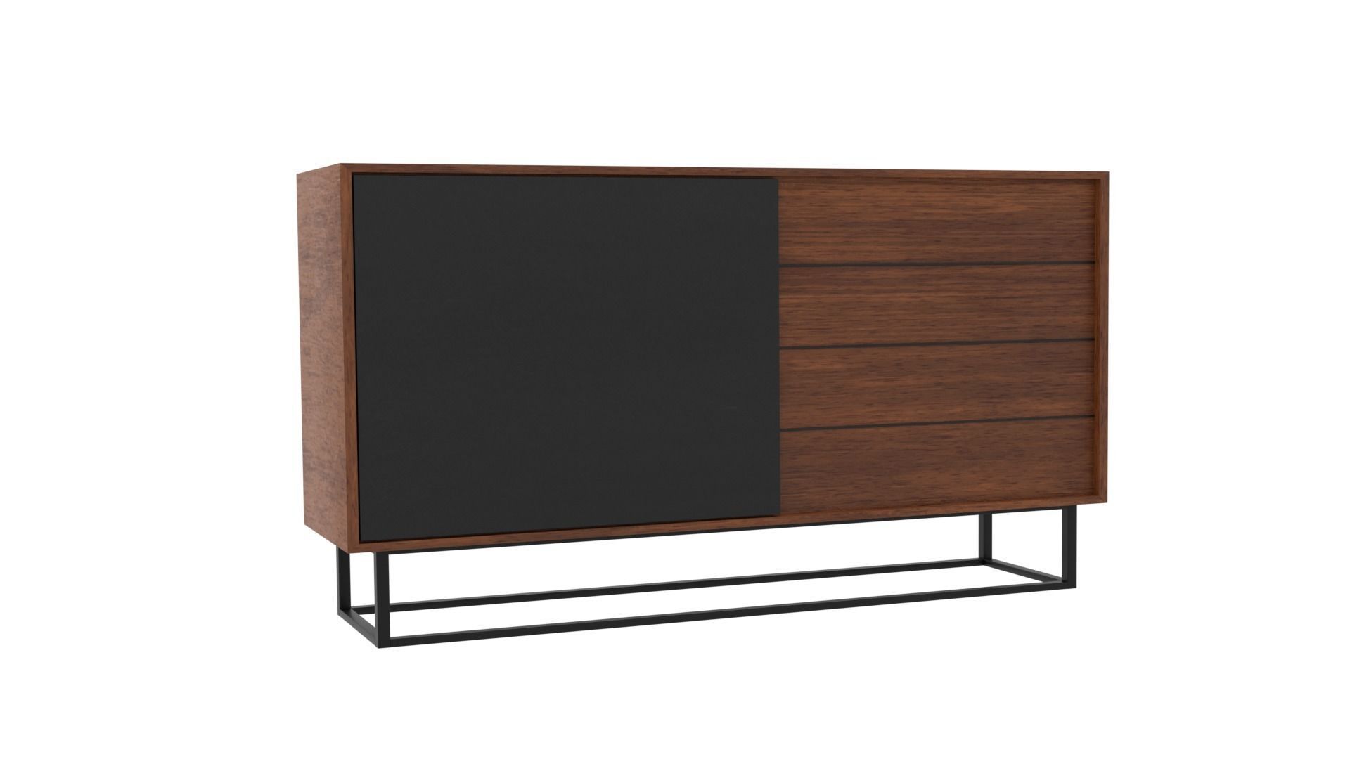 Virka High Sideboard 3D model_1