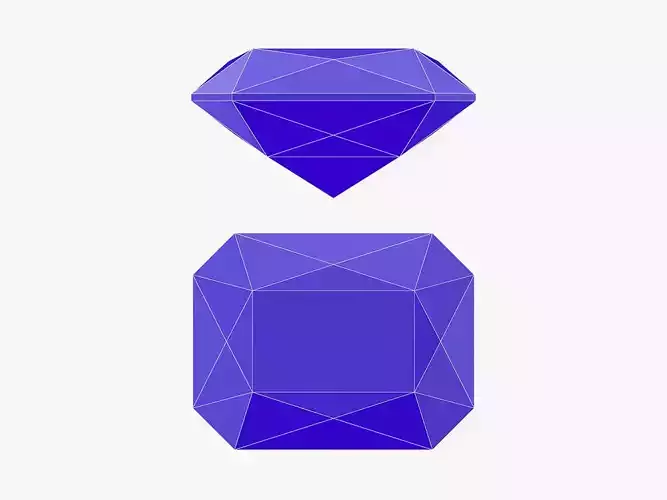 Scissor Gemstone - 3D Printable