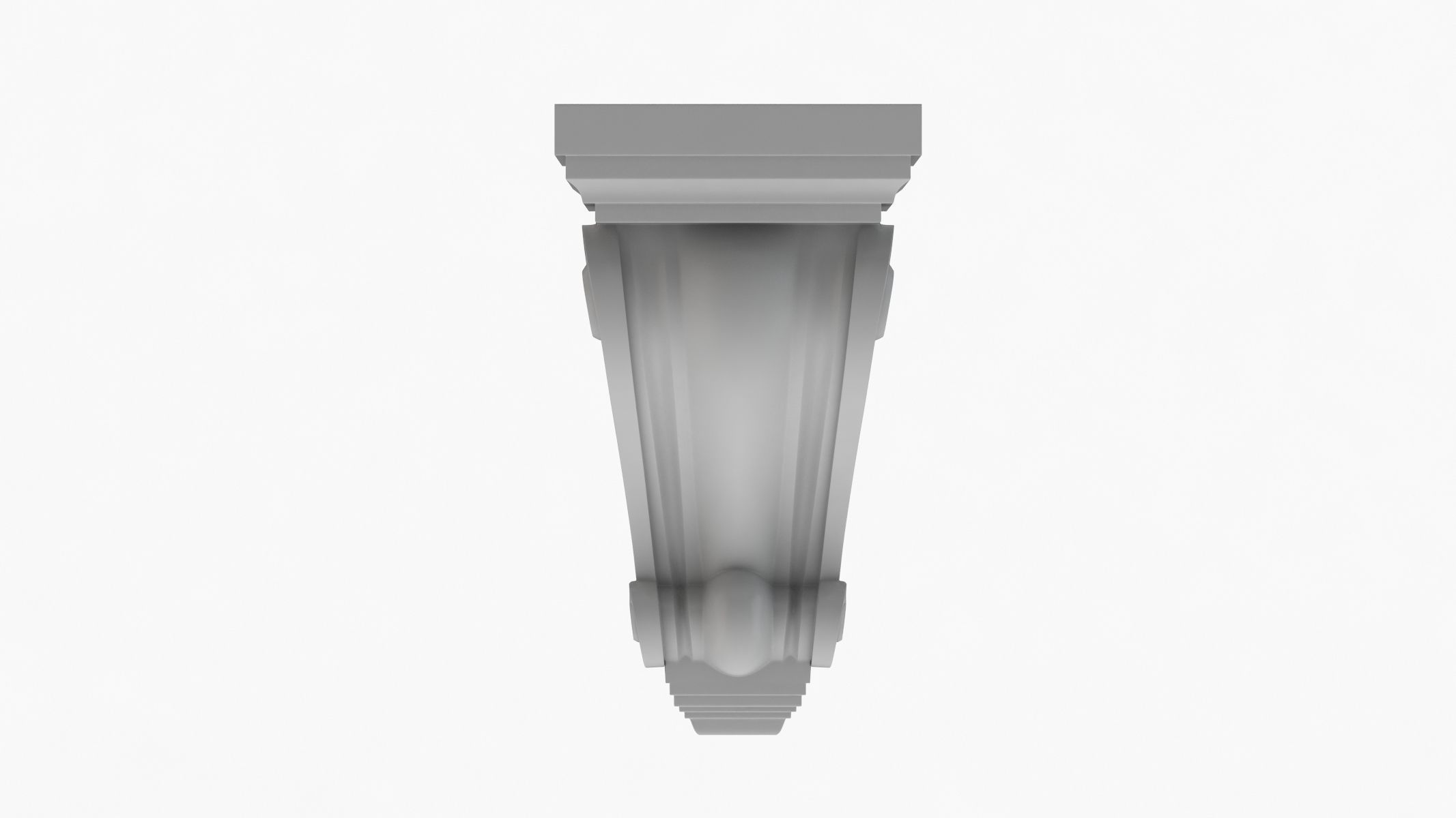 Scroll Corbel 06 - 3D Printable 3D model_1