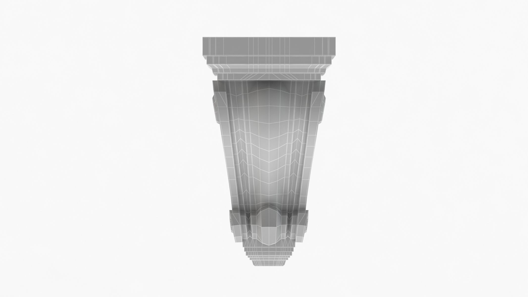 Scroll Corbel 06 - 3D Printable 3D model_6
