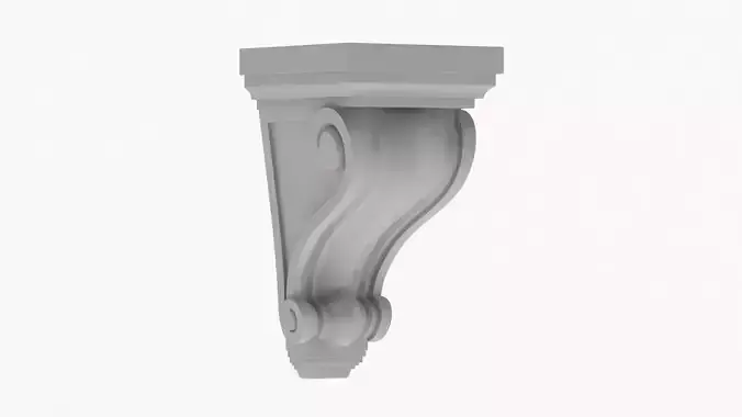 Scroll Corbel 06 - 3D Printable