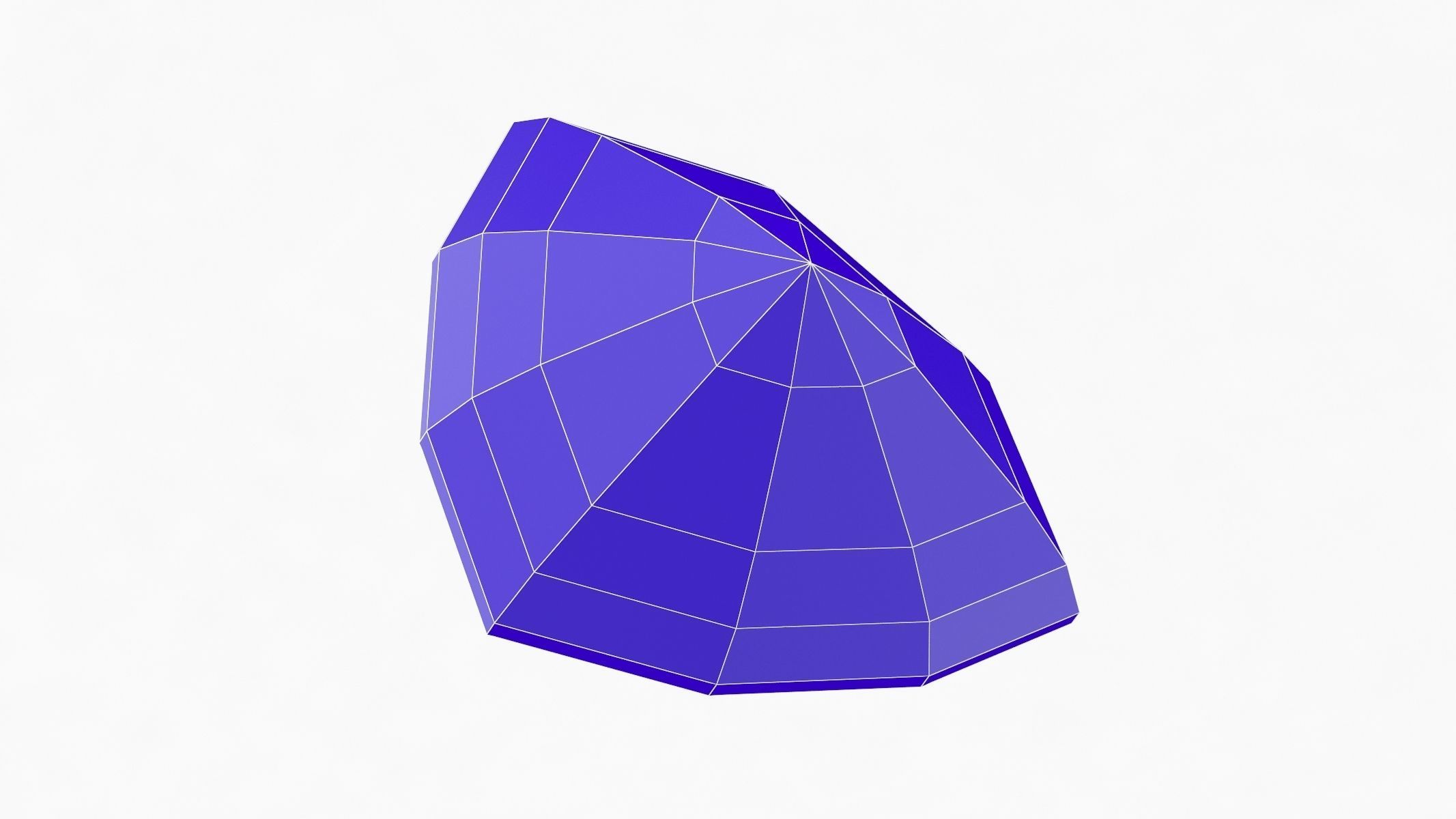 Shield Gemstone - 3D Printable 3D model_7