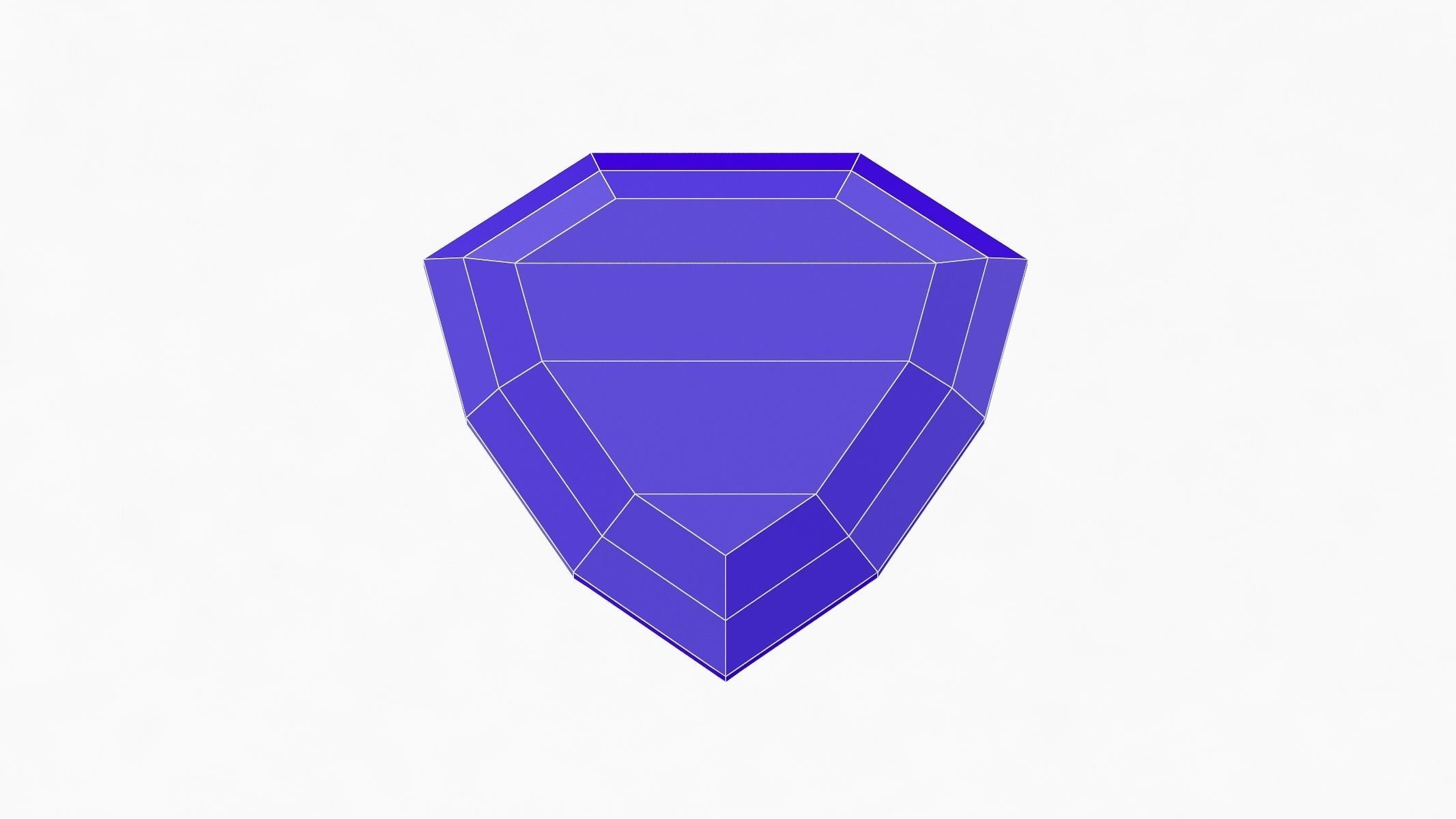 Shield Gemstone - 3D Printable 3D model_4