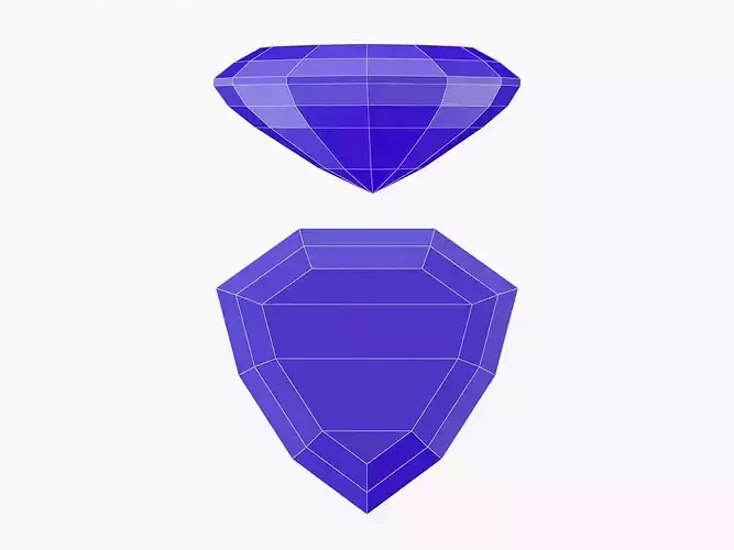 Shield Gemstone - 3D Printable