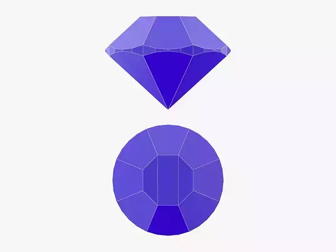 Single Gemstone - 3D Printable