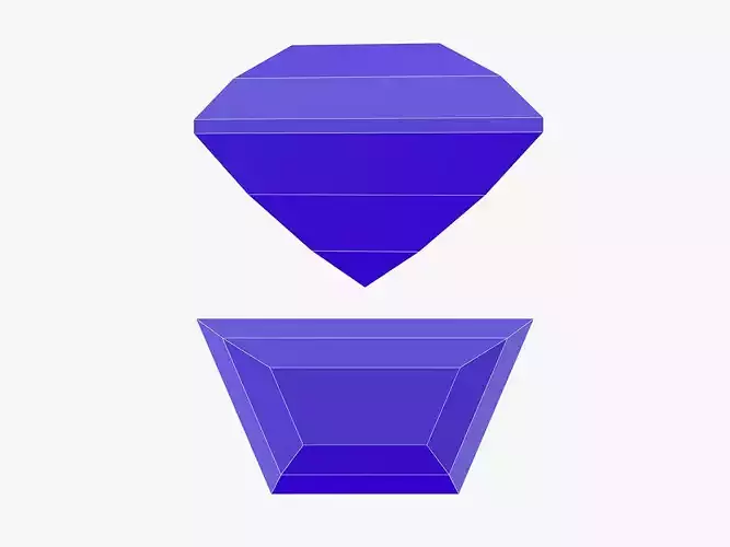 Trapeze Gemstone - 3D Printable