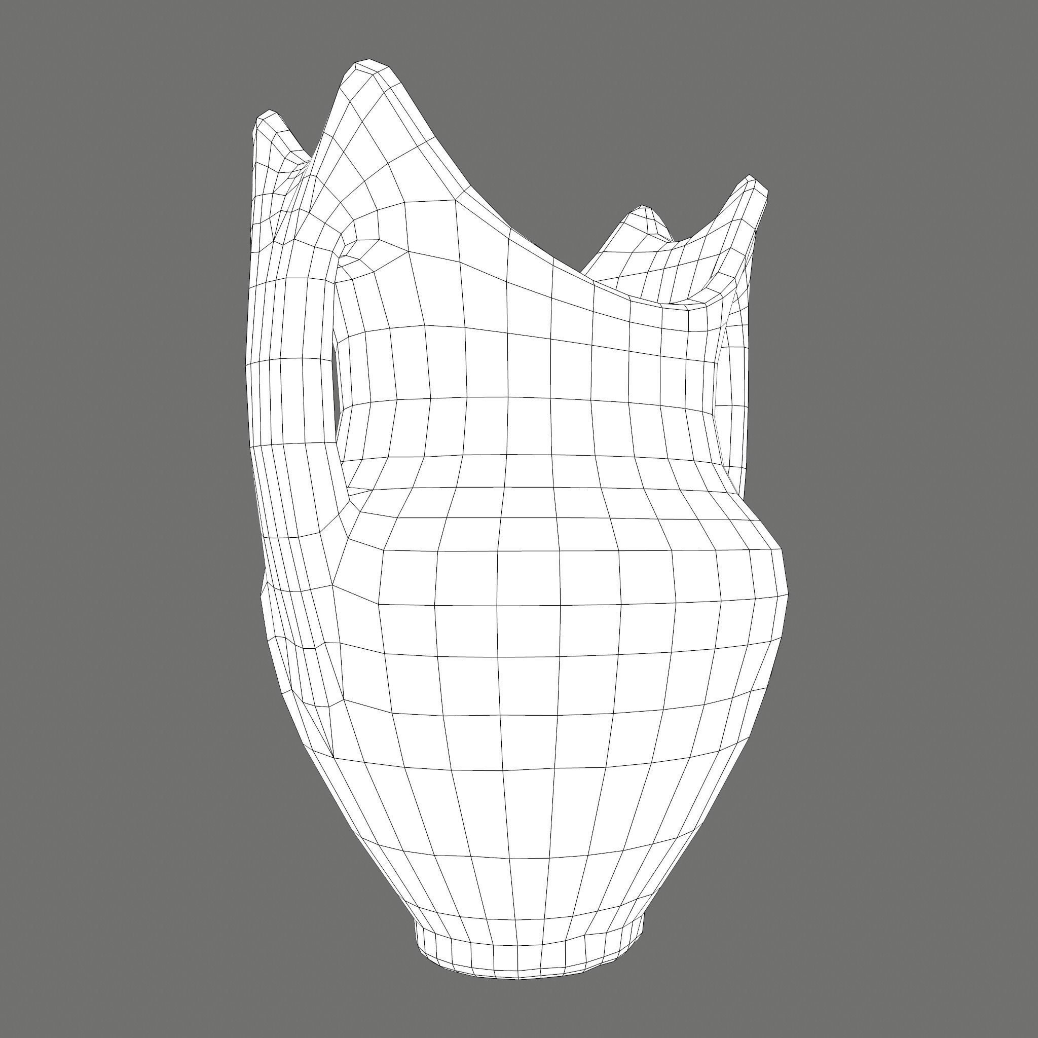 Medieval Pottery Piece Low-poly 3D model_35